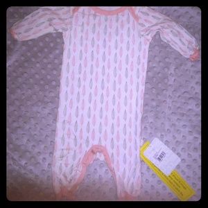 Gymboree COASTAL BREEZE Blue Floral Romper One-piece sz 0-3 M NWT Girls